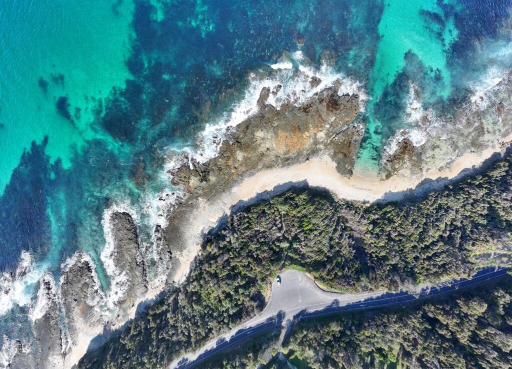 Aerial view of Cathedral Rock